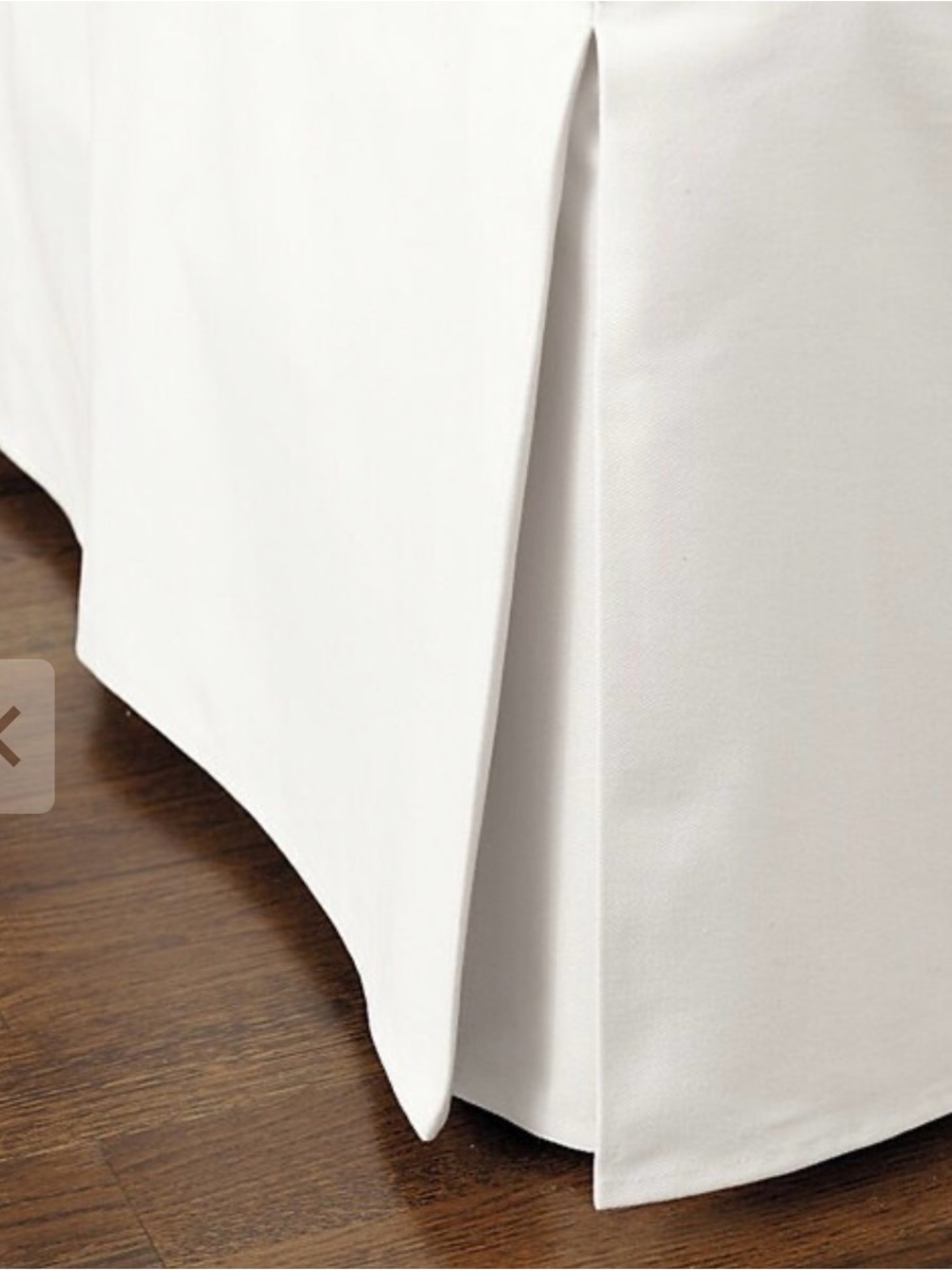Pottery Barn King Twill Pleated Bed Skirt, White
